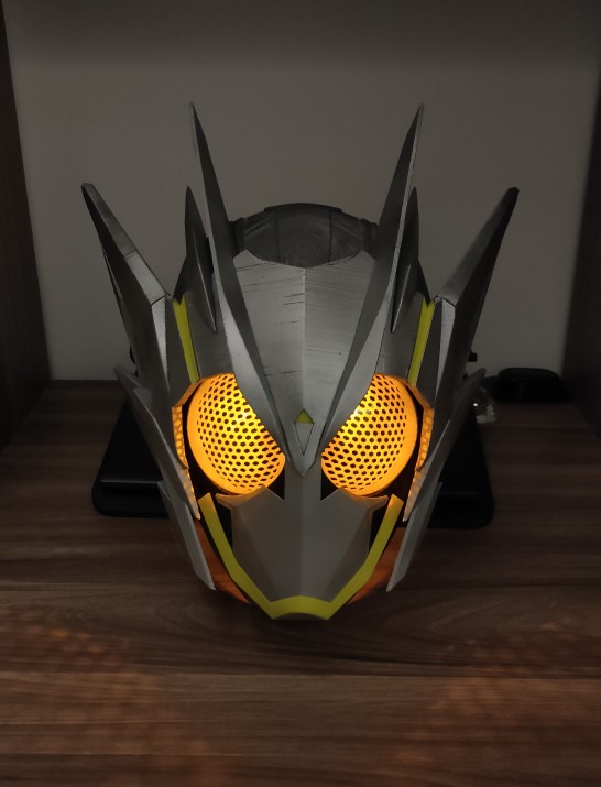 假面骑士1:1头盔 build时王01龙骑joker w 空我 打印eva皮套 金属蝗虫