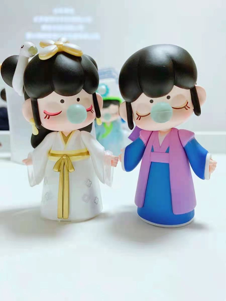 nanci囡茜盲盒与子成说娃娃玩具礼物祖国版创意桌面摆件礼品生日礼物