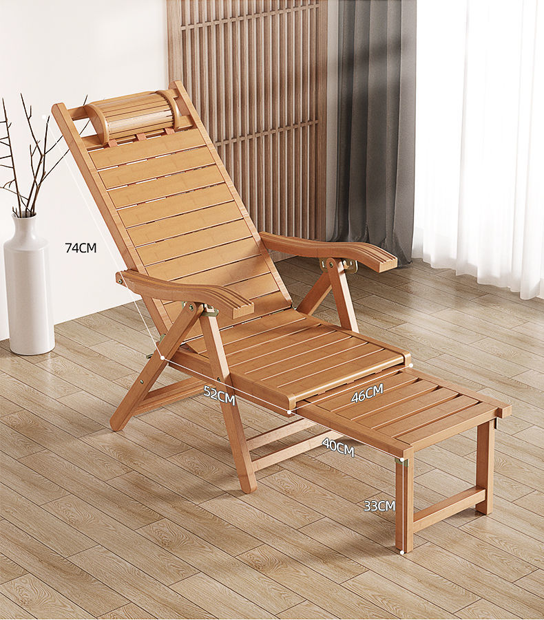 竹椅躺椅折叠椅躺椅折叠午休竹椅子夏天午睡可折叠凉靠椅家用休闲阳台