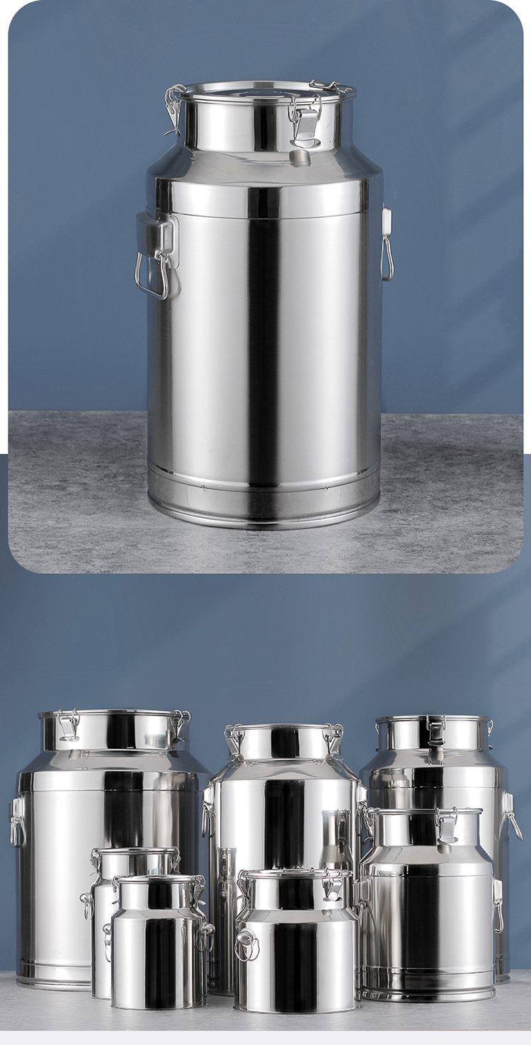 304不锈钢油桶密封桶304不锈钢密封桶家用茶叶罐运输桶加厚食用花生油