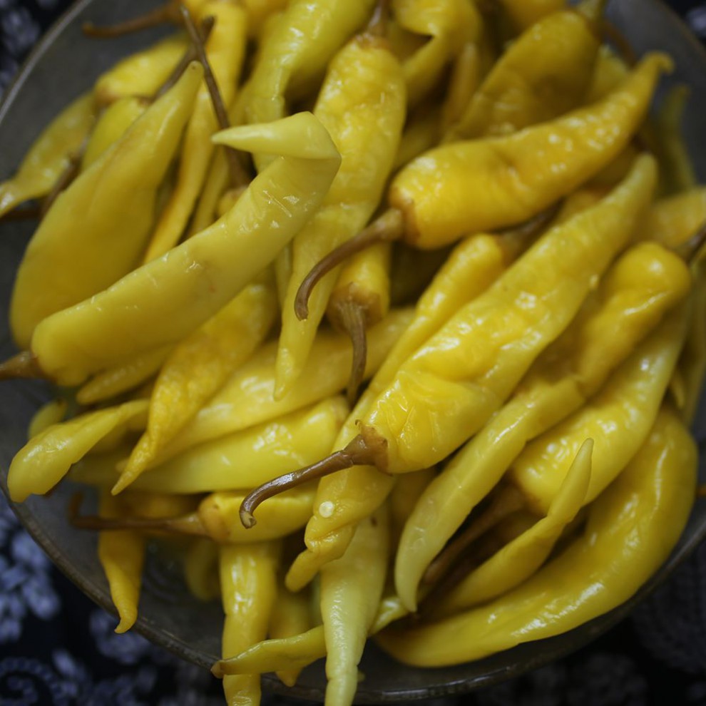 【新品】广西玉林城隍宏朝酸料腌制白椒800g瓶装长辣椒泡椒酸辣椒酸脆