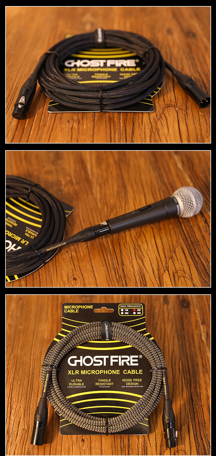 卡农线大三芯音频线65转公母卡侬头平衡录音声卡音响线卡农线公对母