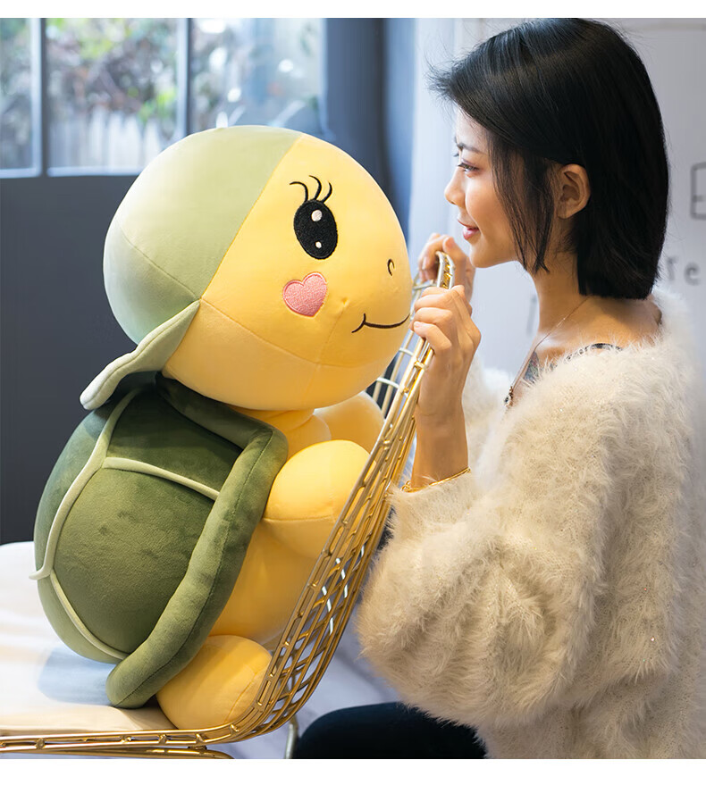 带帽乌龟玩偶 可爱毛绒玩具公仔女生睡觉抱枕海龟小号娃娃礼物儿童