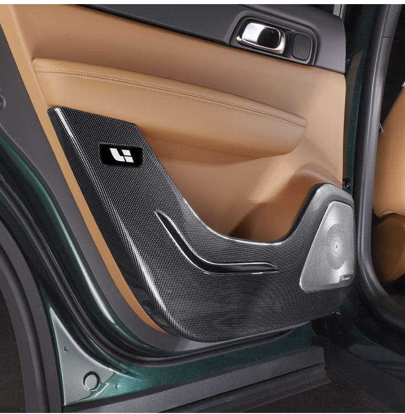 21款理想one车门防踢垫防脏碳纤维内饰专用升级改装车载汽车用品 理想