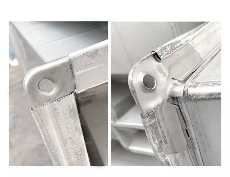 共板法兰风管角码短款10mm镀锌卡条钩码不锈钢通风管道通用配件一袋