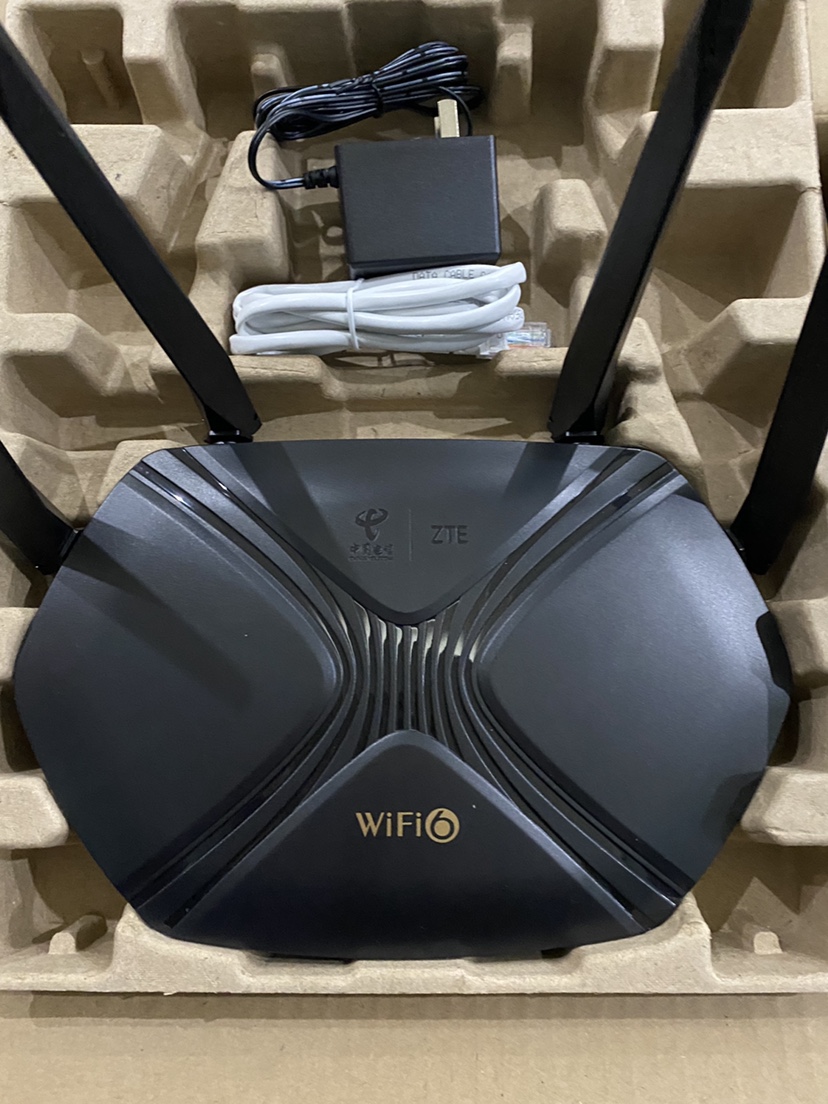 中兴e1600 e1630电信版无线wifi6路由器3000m双核双频千兆5g 中兴e