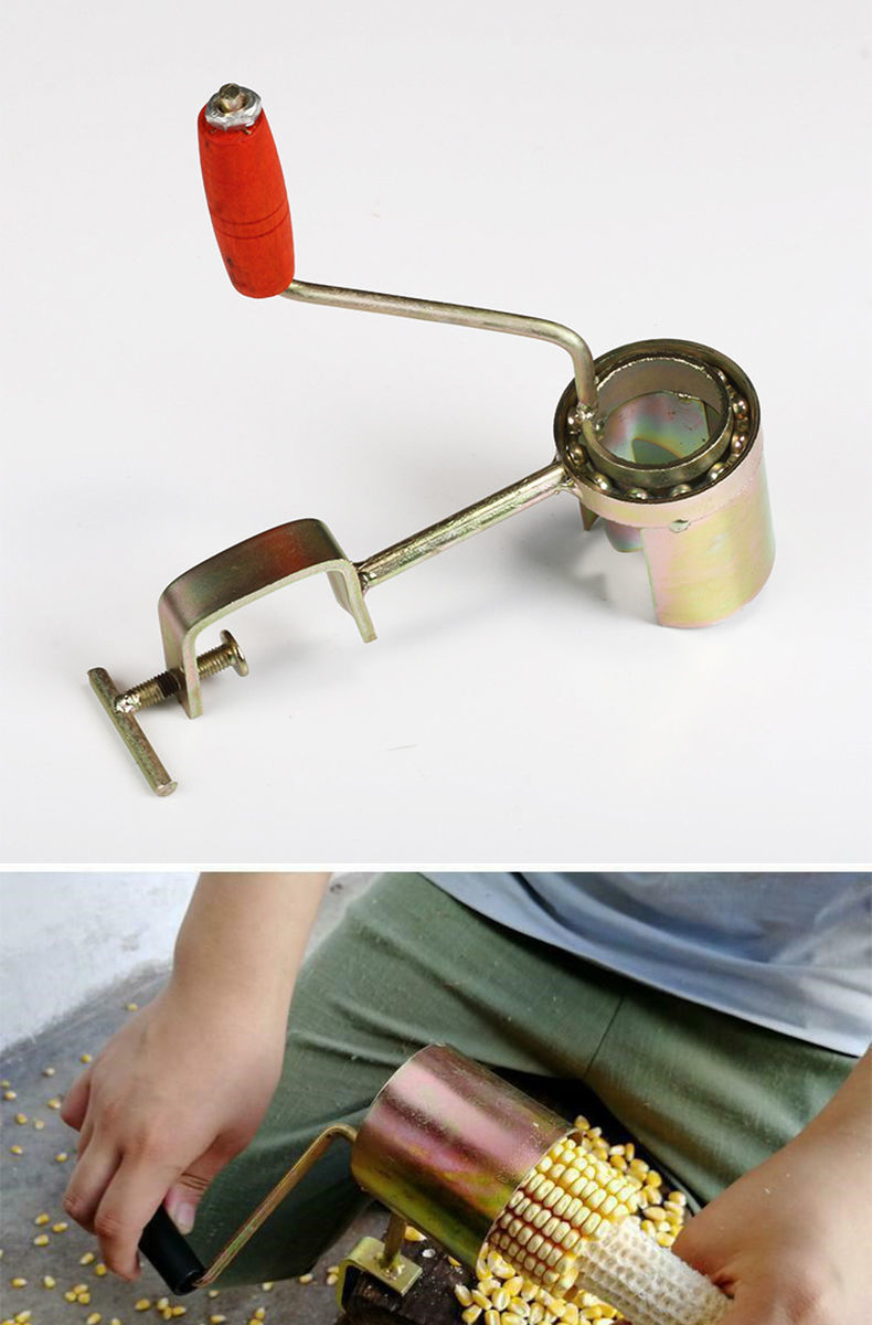 梵蒂威仕手摇剥玉米神器家用玉米脱粒机手动干玉米脱离器刮刨搓拨玉米