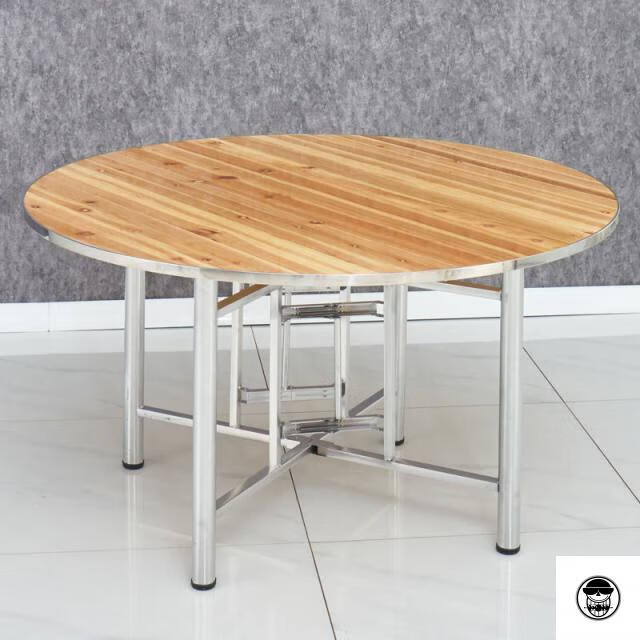 加厚大圆桌面家用木15人台面转盘简易餐桌圆桌面饭桌子木圆桌人面子木