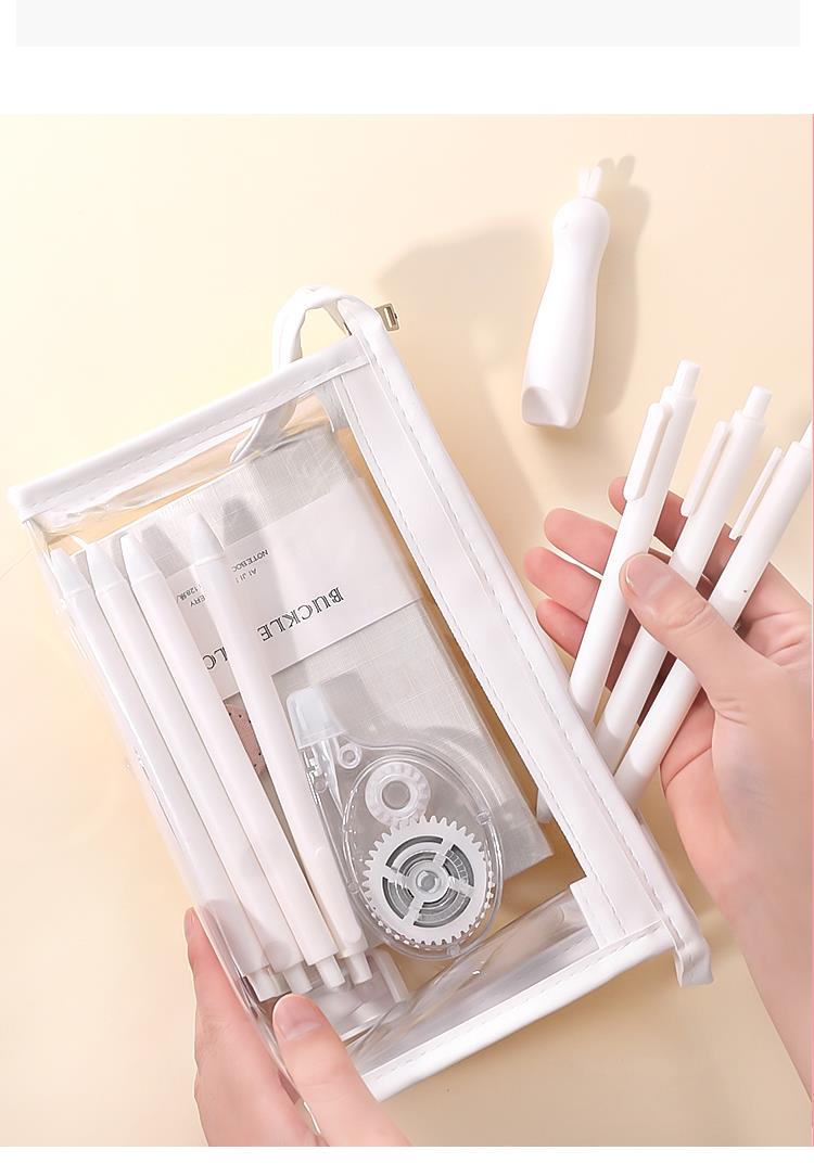 (2022年新品)文具袋透明 考试笔袋透明高考超大容量文具袋大又好看的