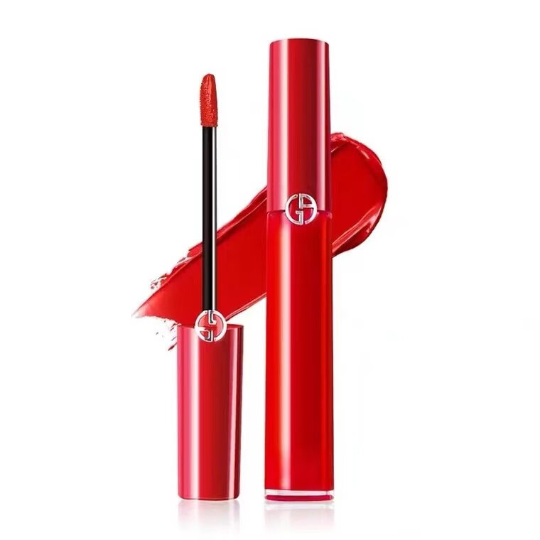 阿玛尼唇釉405烂番茄红415哑光206红管口红丝绒400 416夏日火龙果红