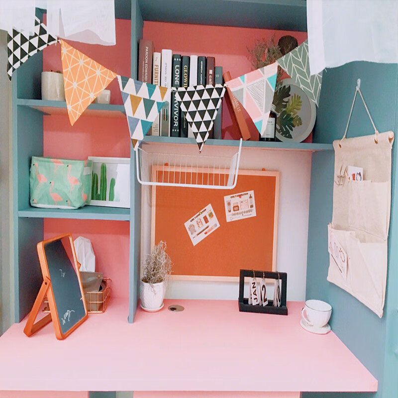 莫兰迪色墙纸宿舍ins森系寝室改造桌面贴纸自粘书桌网红装饰 莫兰迪