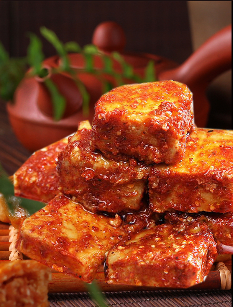 茨河豆腐乳 湖北襄阳谷城特产香辣特辣麻辣霉豆腐下饭菜320g*2【图片