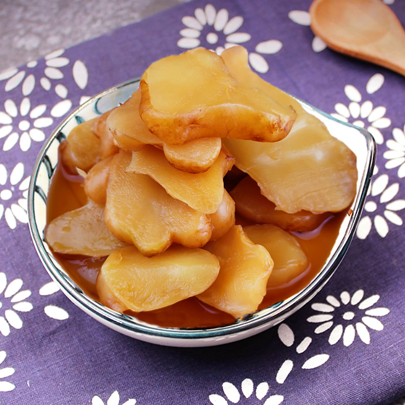 5折 洋生姜腌制鬼子姜咸菜酱菜甜脆菊芋酱洋姜片真空包装下饭菜 洋