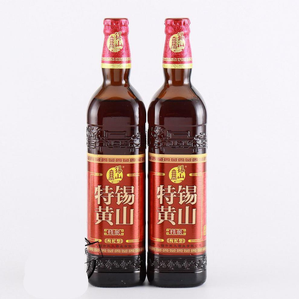 京选优品锡山特黄无锡老酒精酿枸杞型黄酒580ml整箱12瓶拼团锡山特黄