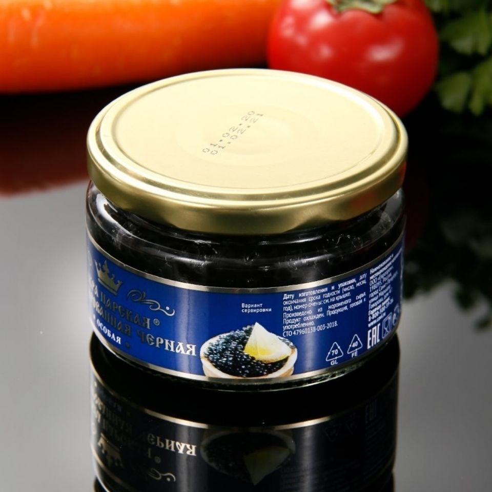 mathderay 佑康泰黑珍珠鱼籽酱 多规格 俄罗斯黑鱼子酱罐头 大马哈鱼
