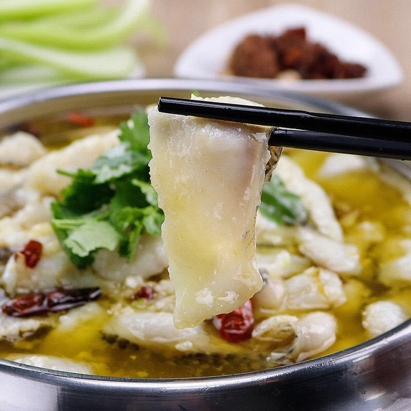 黑鱼片 500g新鲜冷冻酸菜鱼水煮鱼半成品火锅鱼片整箱商用 250g