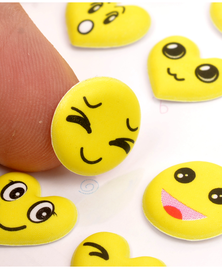 表情包立体3d泡泡贴画宝宝手机小图案装饰粘贴纸笑脸表情泡泡贴qr02