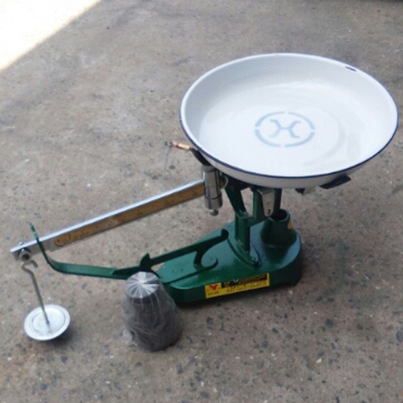 案秤磅秤机械磅台称 食品称 老式磅秤台秤配磅铊增铊 10kg案秤薄盘可