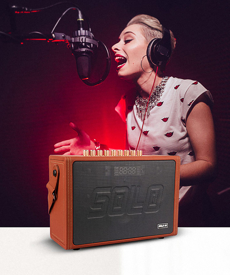 索乐l20声卡直播立体声户外三分频五喇叭乐器演奏家用k歌蓝牙音响定制