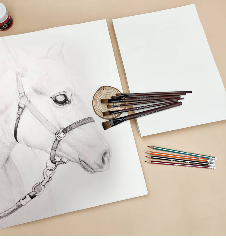 加厚素描纸4k8k水彩纸水粉纸铅画纸美术画画纸手绘纸速写纸涂鸦纸白色