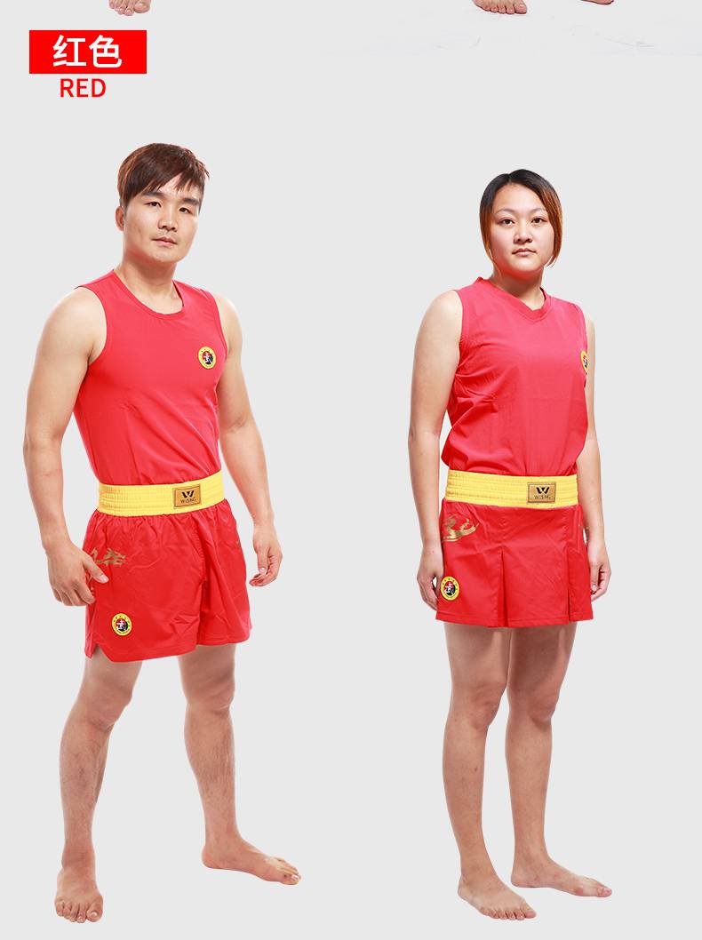 龙服散打服装男套装成人女搏击短裤格斗拳击训练服 男款散打龙服蓝色