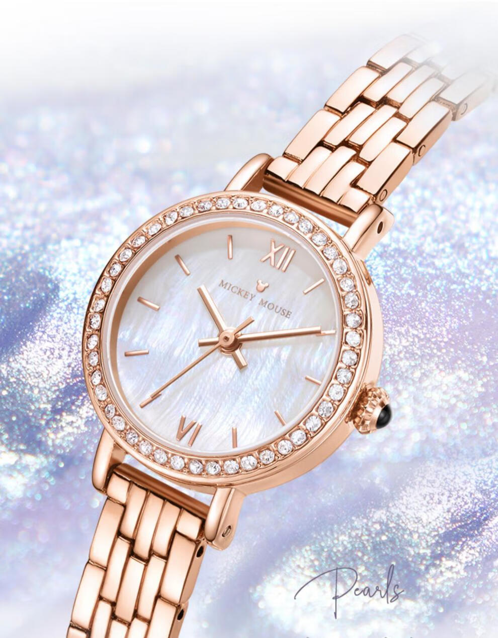 星同款七夕情人节礼物手表女款小众轻奢2021年新款感贝母女士小金表