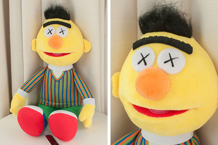 芝麻街公仔联名潮流毛绒玩具玩偶娃娃艾莫甜饼抱枕bkpp同款教师节伯特