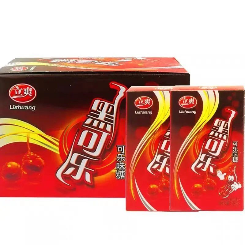 立爽黑可乐糖汽水味糖15g 8090后儿时童年回忆学生零食可乐味硬糖 二