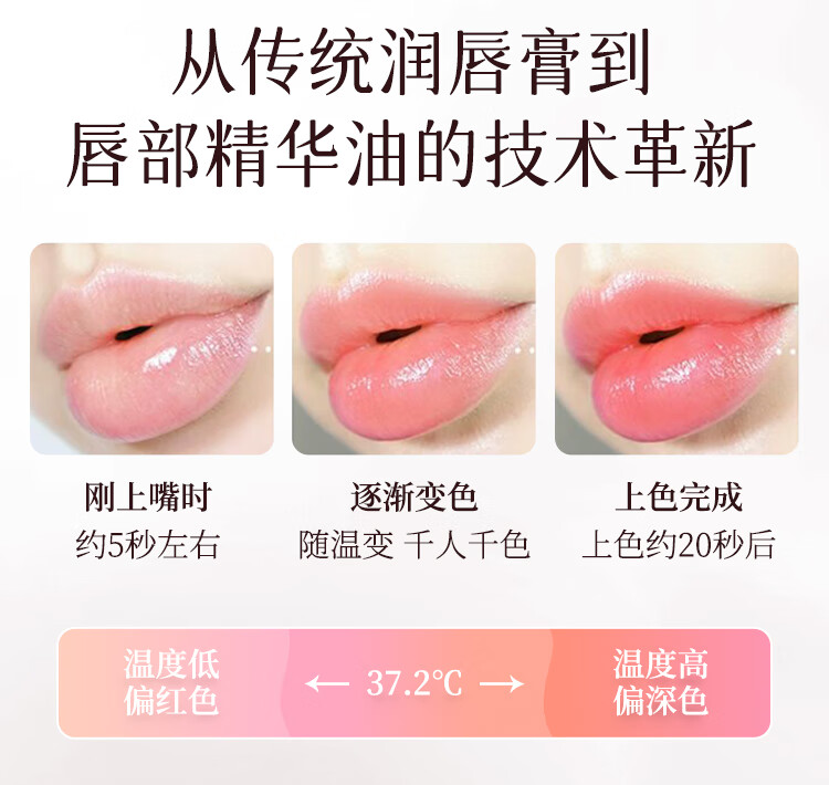 小树美唇油【官网直售店】淡纹变色唇部精华油周黑滋润保湿护唇旗舰 2支装【荒野玫瑰】+【偷心蔷薇】 4g
