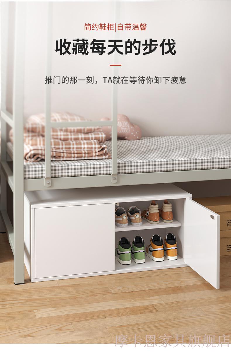 简易小鞋柜家用门口宿舍床下鞋架卧室收纳防尘储物柜进门口收纳柜 【简易款一门三层】莱斯特格纹+白 组装