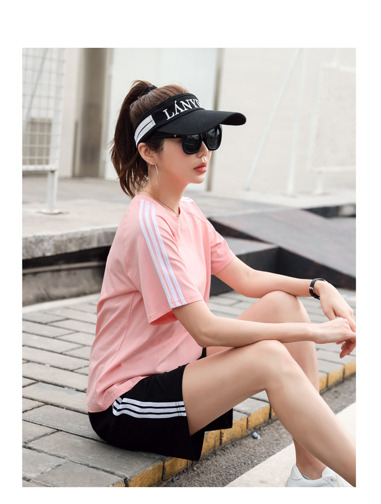 中考运动服套装学生女体育考试训练短袖短裤夏季女生宽松衣服初中学生