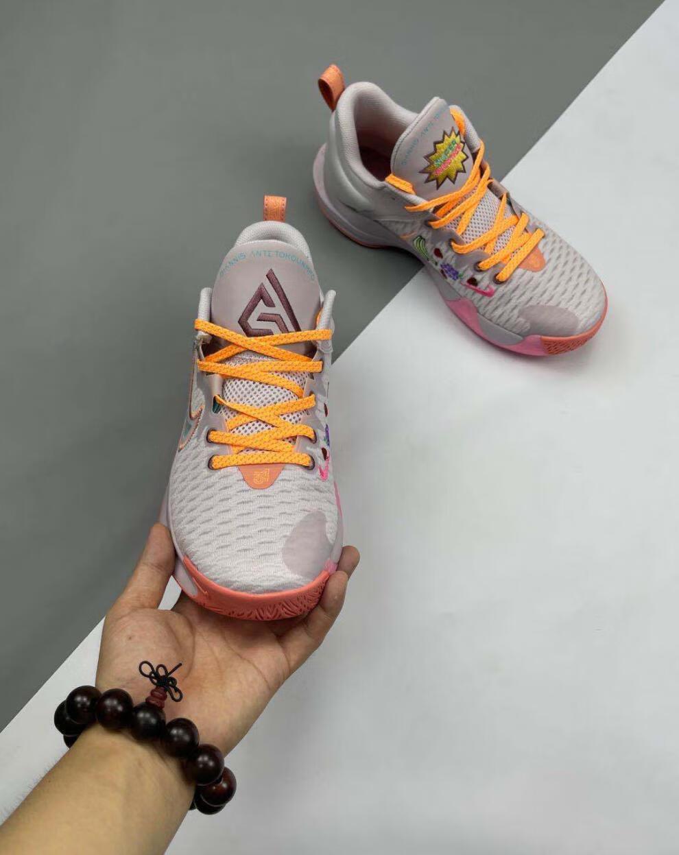 支线团队篮球鞋男鞋气垫运动鞋实战男子球鞋字母哥2代鞋wonst 白红兰