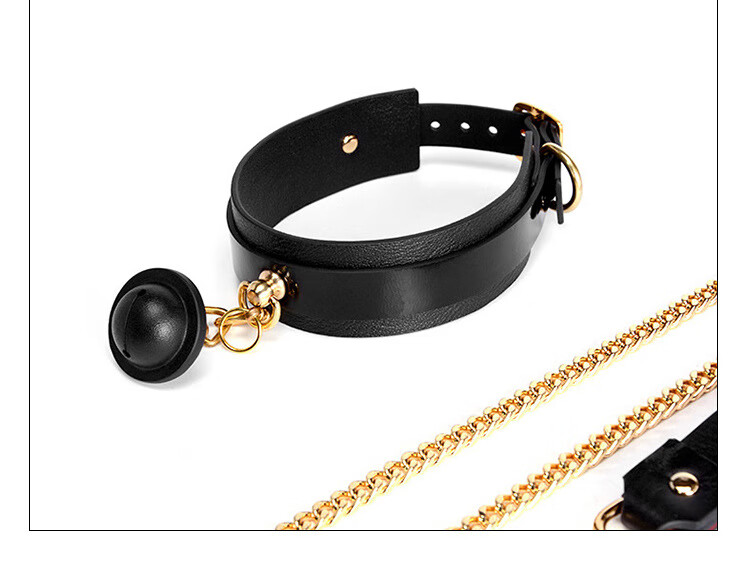 msoulsm女用刑器具牛皮项圈手铐脚链捆绑另类调教道具床上挑逗情趣性