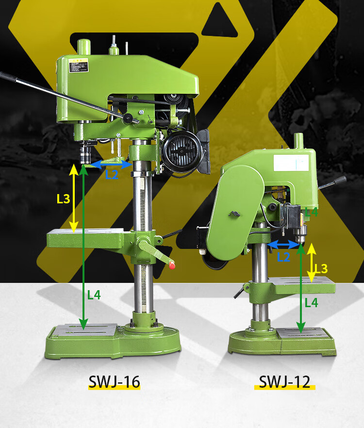 惠利得 手动攻丝机小型高精度220v工业攻牙机手持电动台式丝攻机 swj