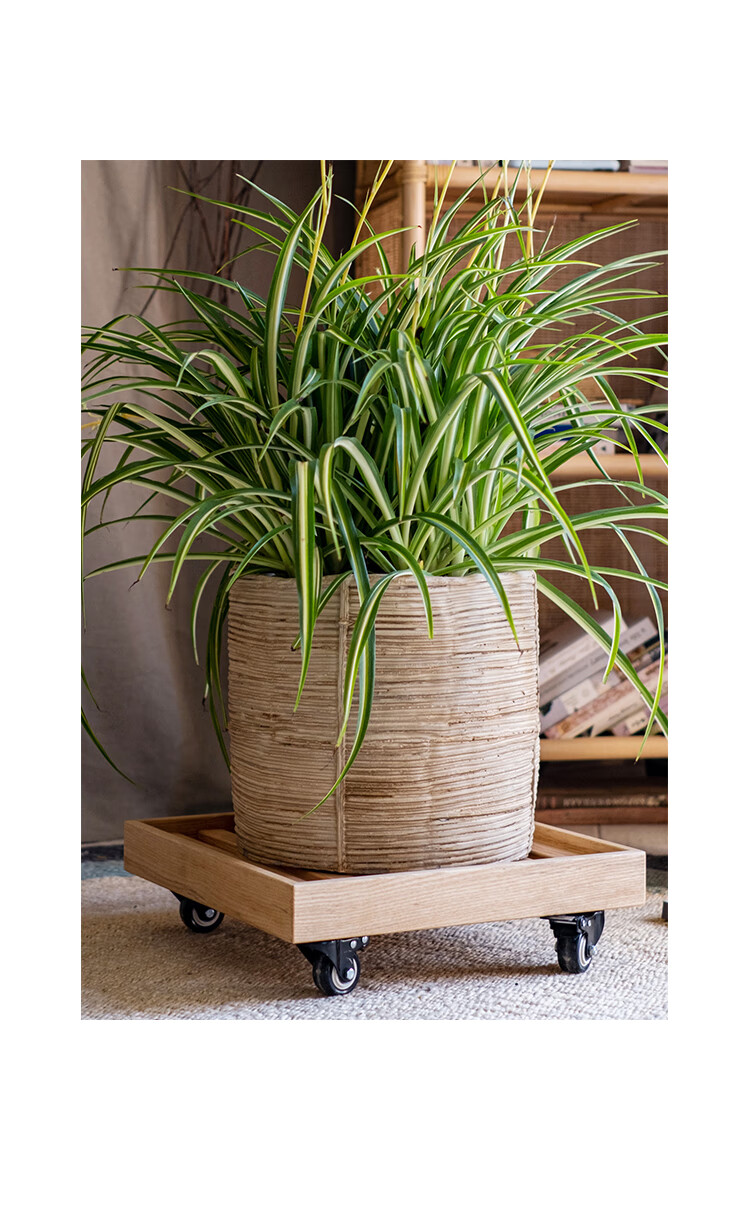 掬涵仿藤编花盆水泥花器特大绿植盆栽套盆插花客厅阳台装饰北欧大号已