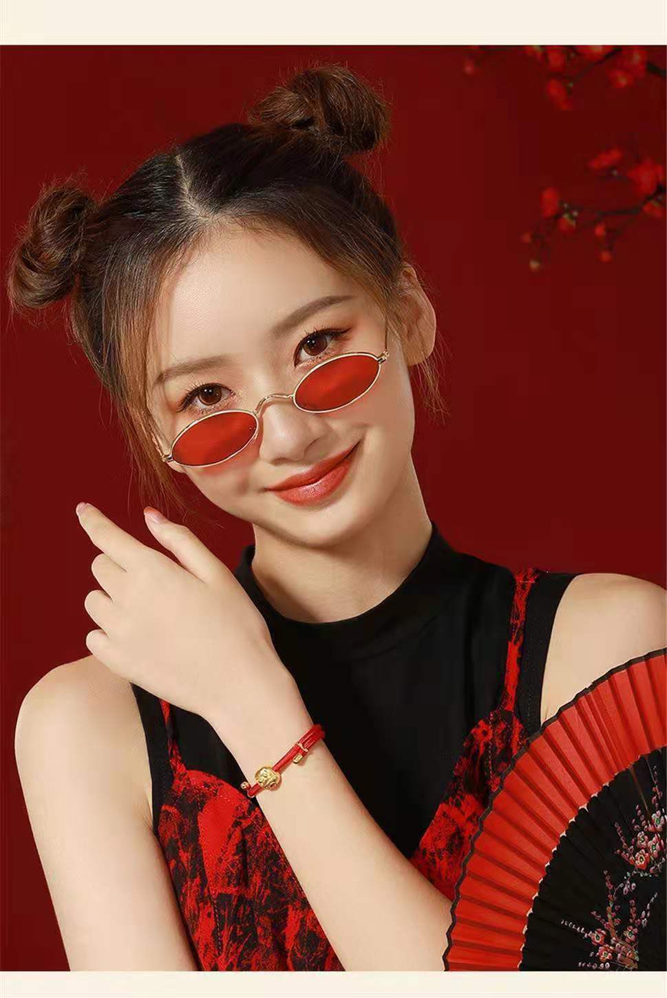 baofanchi新潮达摩财神阴阳师转运珠手绳手链s925银简约个性生日礼物