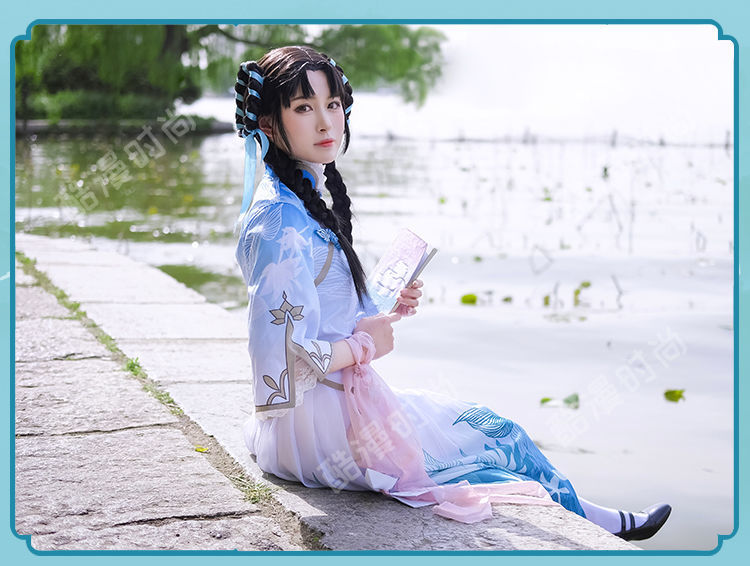 舒裟 王者cos服 西施cos诗语江南荣耀 民国风少女cosplay舞台表演服装