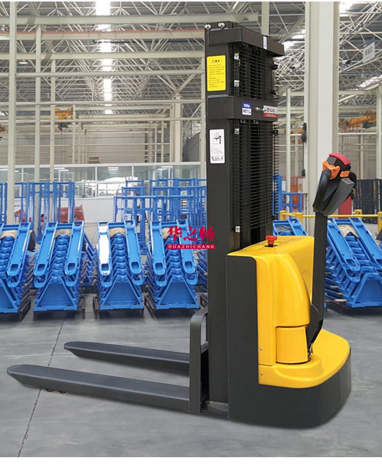 电动叉车液压升高升降1吨2t电瓶全电动搬运小型半电动堆高车定制步行