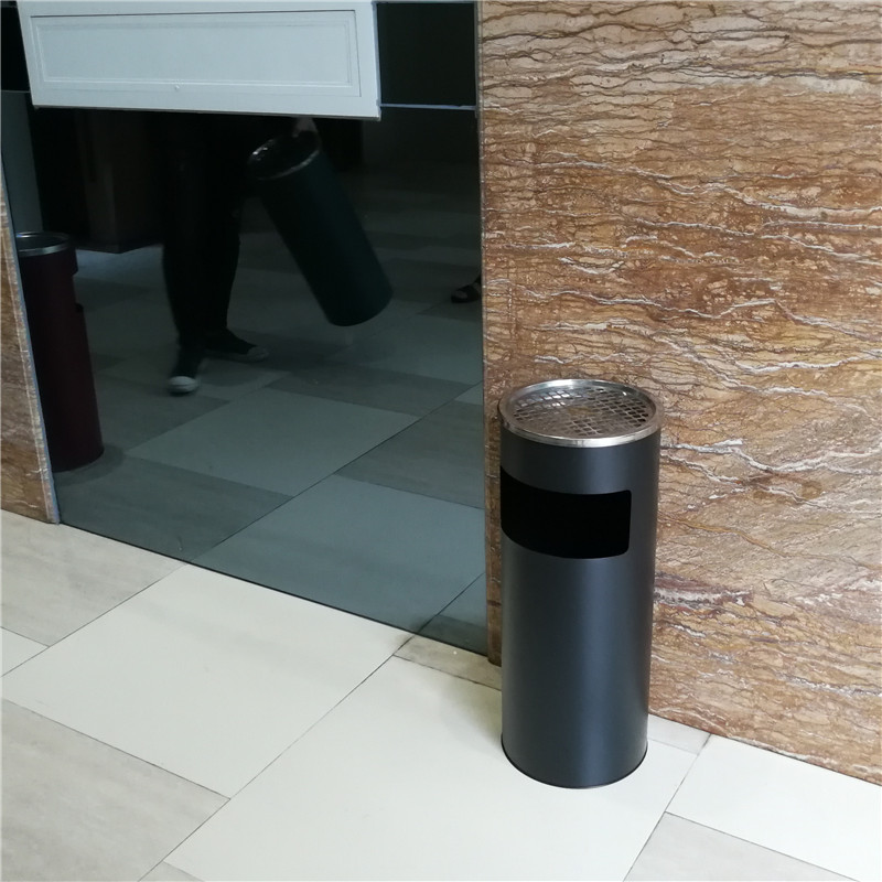 灭烟台锈钢酒店宾馆大堂垃圾桶灭烟桶带烟灰缸吸烟桶电梯口走分类桶网