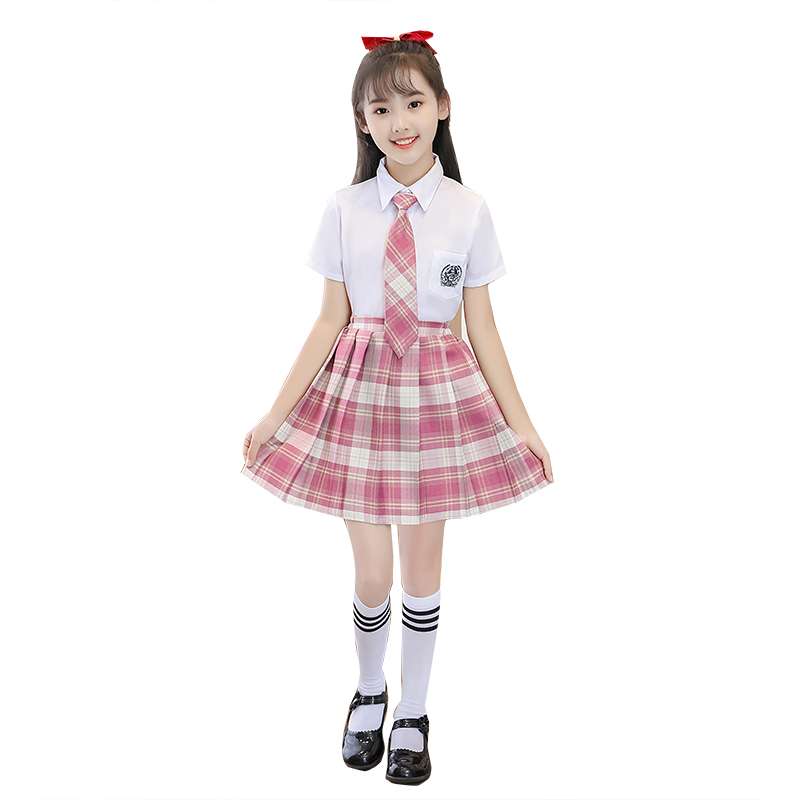 小女孩的jk制服中小学生亅k制服夏季全套星星裙套装一套裙子学院风