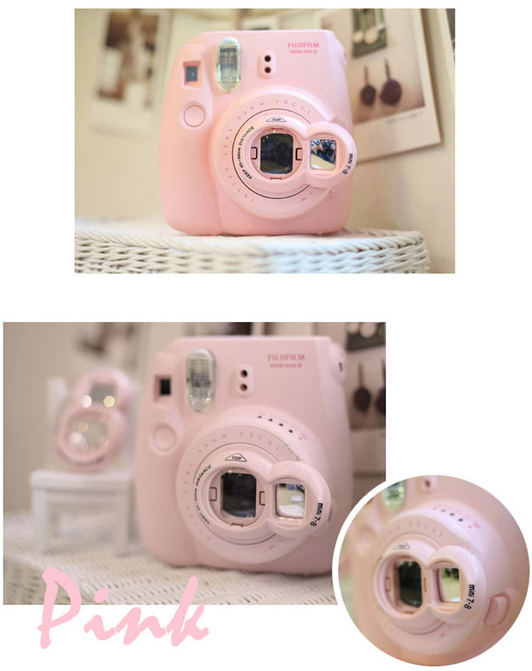 烁宇通soyto拍立得mini7自拍镜mini9近拍mini8反光mini7s近摄镜粉色