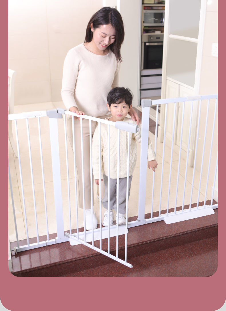 evich婴儿童护栏楼梯口宝宝围栏防护栏栅栏宠物狗狗隔离栏杆安全门门