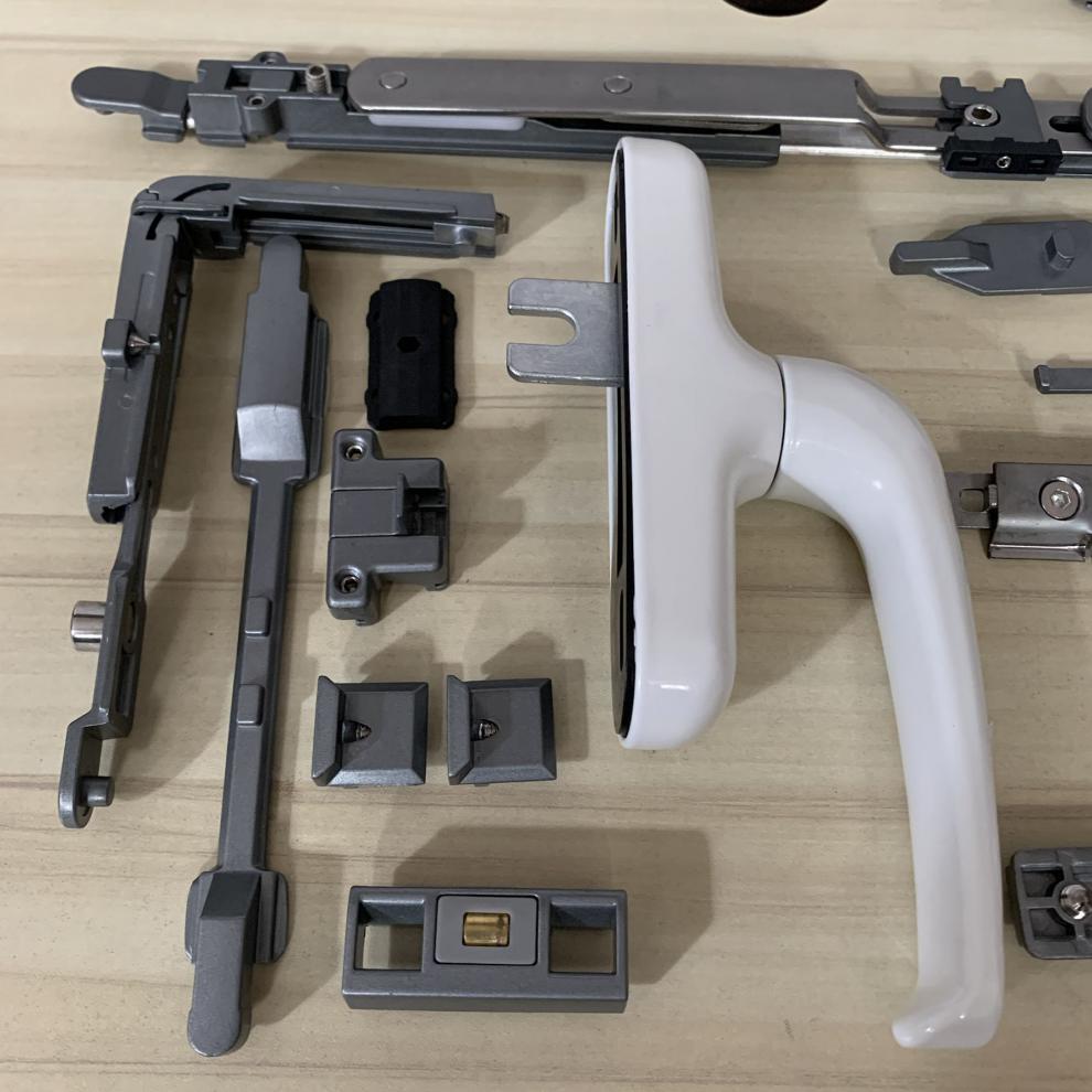 断桥铝内平开改隐藏铰链上悬窗五金件隐形暗合页内开内倒窗户配件