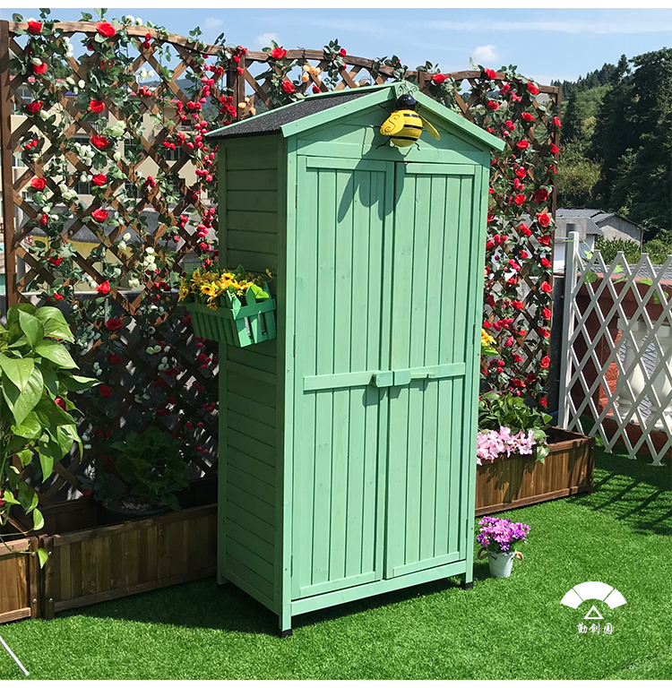 2022新款庭院工具房花园工具房户外庭院储物间简易房储物柜可拆卸移动