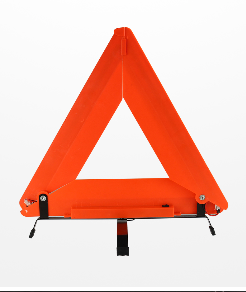 led发光汽车三角架警示牌反光车用三脚架车载三角牌停车标志支架a款