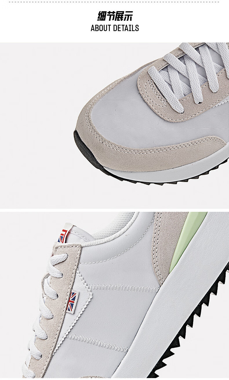 sprandi斯潘迪运动鞋女2021秋冬新品英伦时尚休闲鞋厚底阿甘鞋女白浅