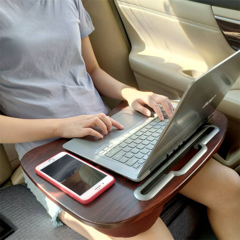 车载小桌板前排 副驾驶汽车前排小桌子车内办公桌车上电脑书桌靠枕