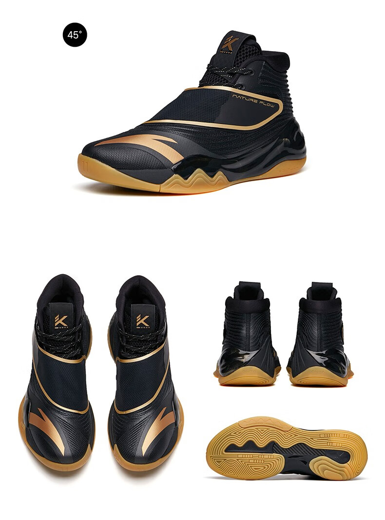 安踏篮球鞋男高帮战靴2021秋季新款汤普森kt6训练运动鞋112131101安踏