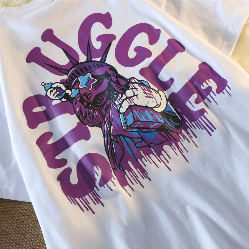 言囡短袖新款夏季潮流t桖女 300斤夏季欧美特大码女装胖mm宽松韩版