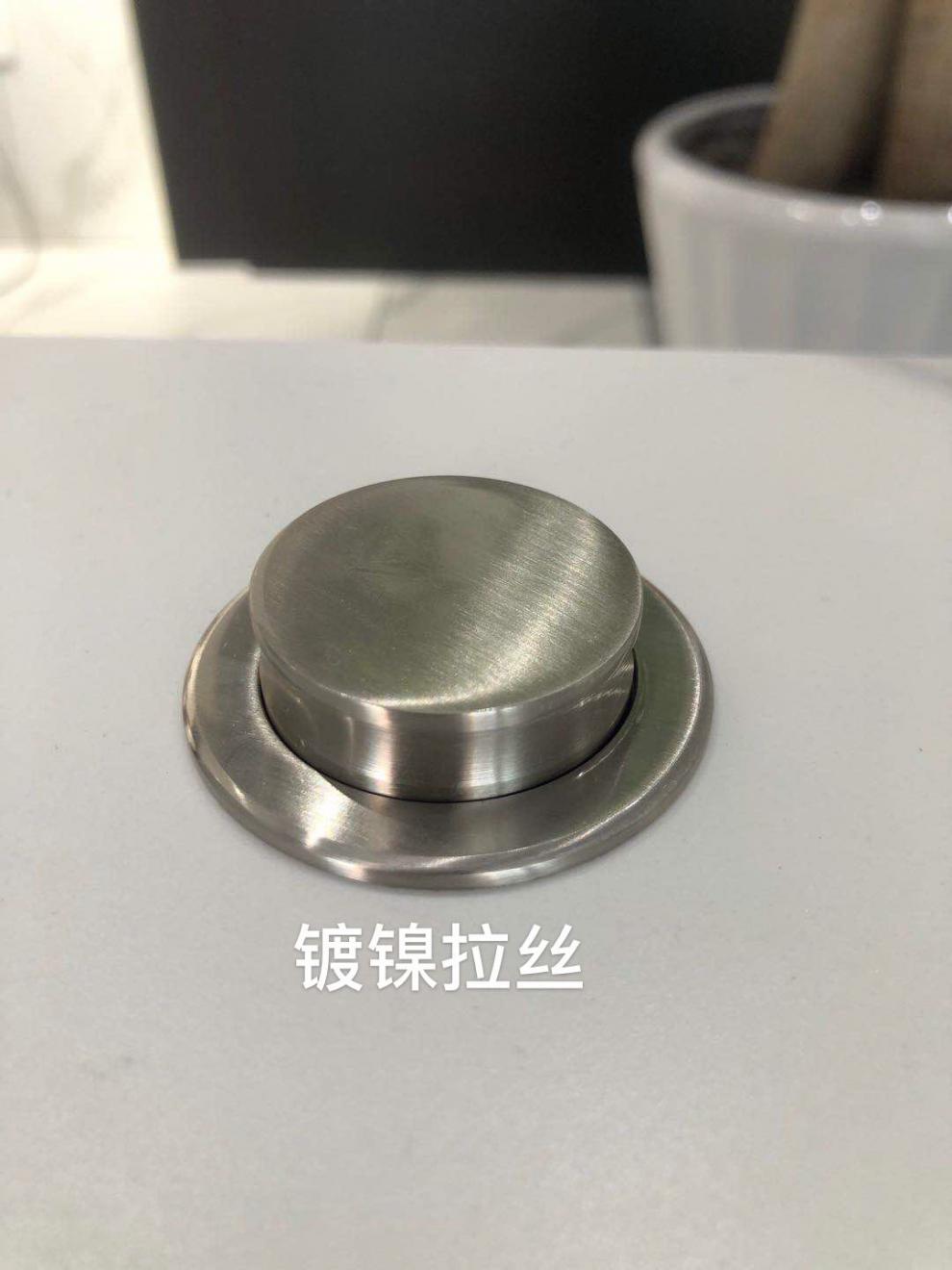 岩板隐藏式下水器洗脸盆洗手洗漱盆按压弹跳一体盆下水器排水器哑光黑